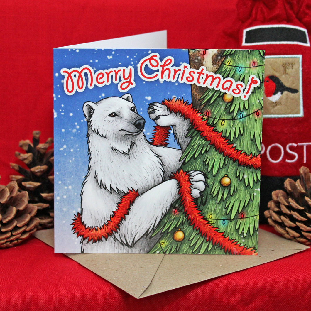 Having A Wild Christmas ~ Polar Bear Christmas Card