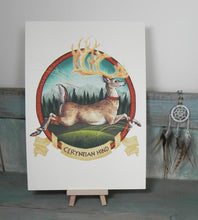 Load image into Gallery viewer, Ceryneian Hind Illustration A4 Print
