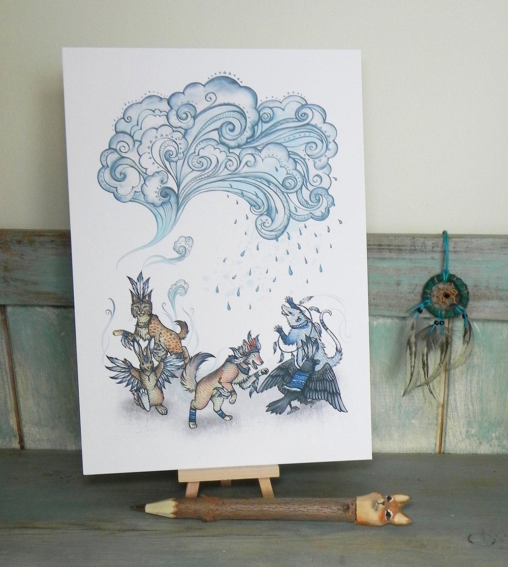 Raindance Illustration A4 Print